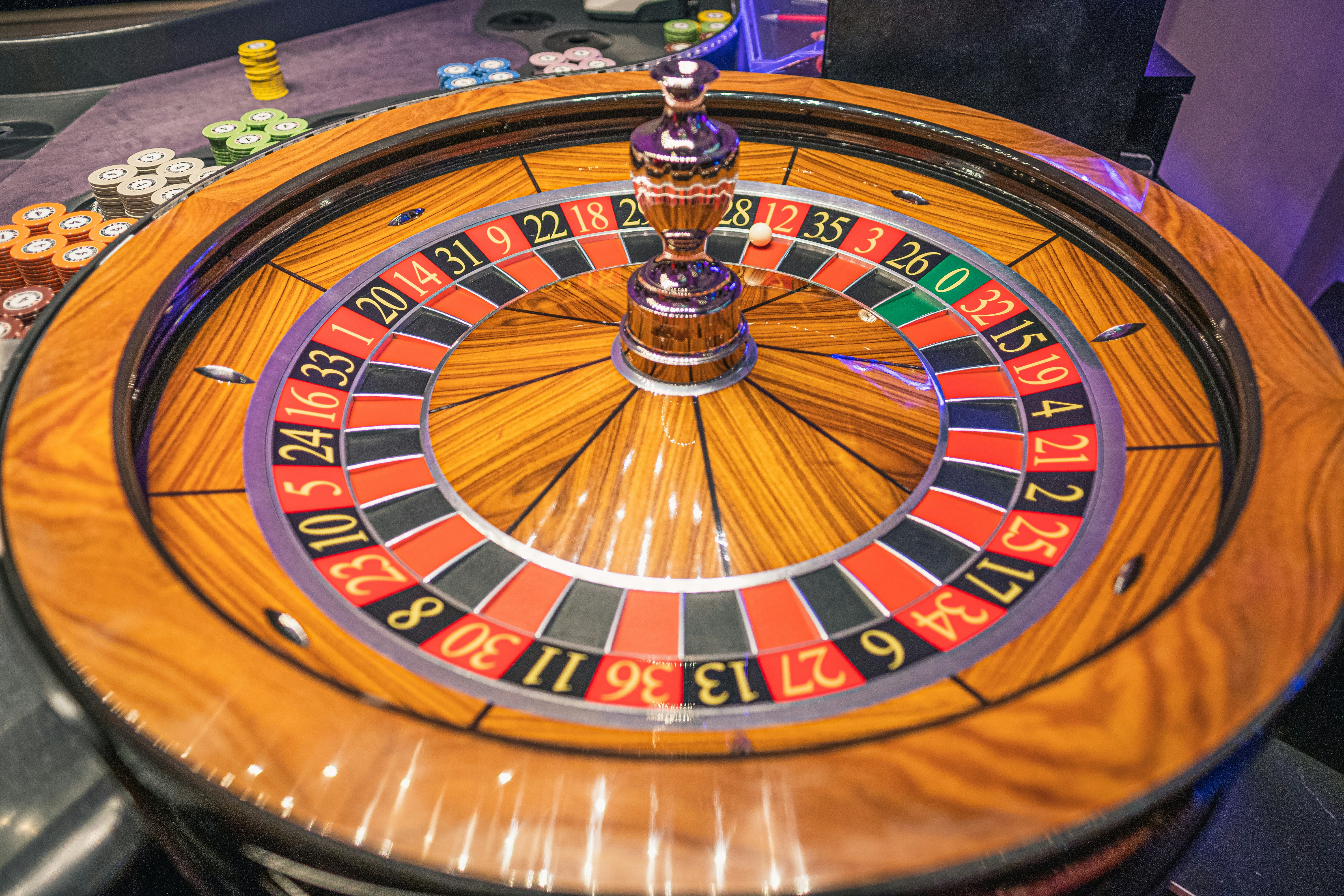 Modern slot machines on casino floor